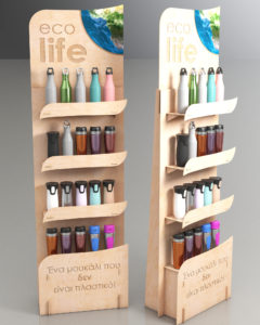 Display stand for eco life company