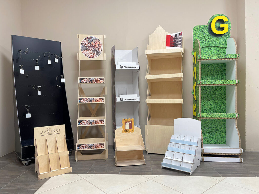 Visual merchandising & display stands