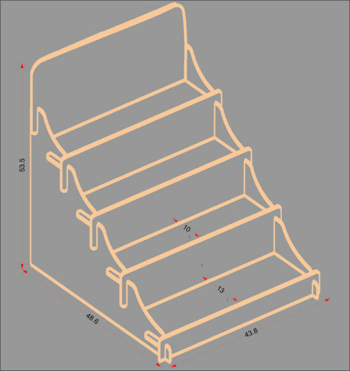 Ξύλινο Επιτραπέζιο Stand WST1012 - Image 6