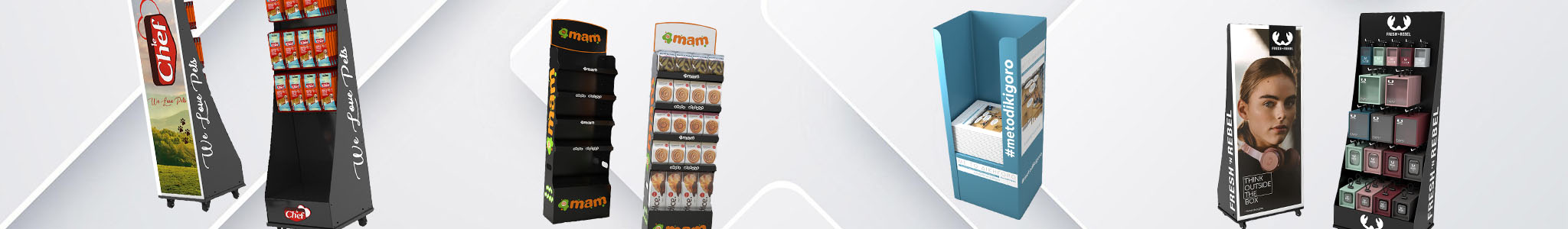 Μεταλλικά Display Stands